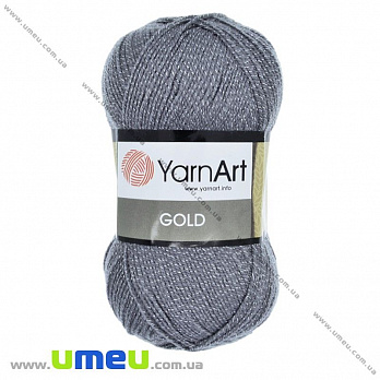 Пряжа YarnArt Gold 100 г, 400 м, Серая 9044, 1 моток (YAR-025460)