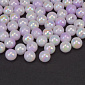 Бусины пластиковые градиентные, Круглые, 6 мм, Сиреневые  (BUS-059564)