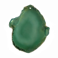 Срез Агата, Зеленый, 76х66 мм (POD-009311)