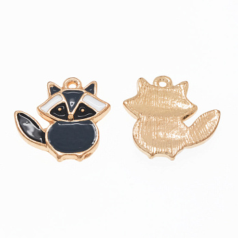 Підвіска метал. Єнот, Стійке покриття, 20х20 мм, Золото (POD-054685)