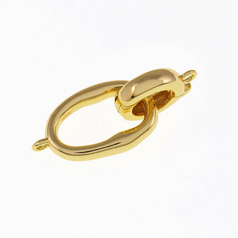 Застёжка, 30х12 мм, Латунь с покрытием 18 kt (ZAM-055431)