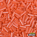 Бисер чешский Стеклярус 3, №98140, Оранжевый, Перламутровый, 7 мм (BIS-058909)