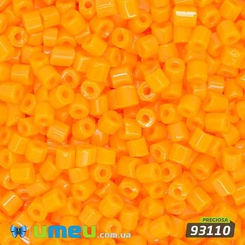 Бісер чеський Рубка 10/0, №93110, Помаранчевий натуральний (BIS-044005)