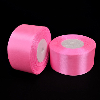 Атласна стрічка, 40 мм, Рожева (LEN-053409)