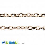 Ланцюг, Рожеве золото, 3х2 мм (ZEP-046147)