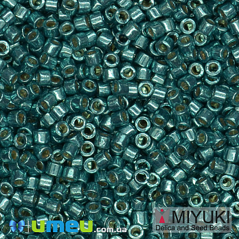 Бісер японський Miyuki Delica 11/0 DB1847, Duracoat Galvanized, Бірюзовий (BIS-045489)