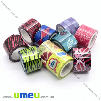 Декоративний скотч, Мікс, 12 мм (DIF-021172)