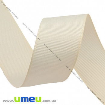 [Архів] Репсова стрічка, 40 мм, Кремова (LEN-016781)
