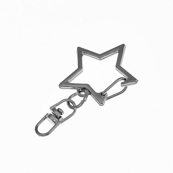 Замок для ключів Зірка, Темне срібло, 42х26 мм (OSN-059401)