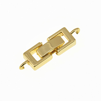 Застібка, 25х7 мм, Латунь, Стійке покриття, Золото (ZAM-060835)