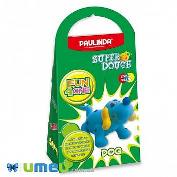 Масса для лепки Paulinda Super Dough Fun4one Собака (подвижные глаза  (DIF-043535)