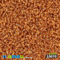 Бисер чешский 12/0, №10070, Янтарный, Прозрачный (BIS-017010)