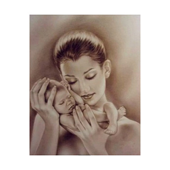 Набор алмазной живописи на подрамнике 50х40 см, Прикосновение (SXM-052381)