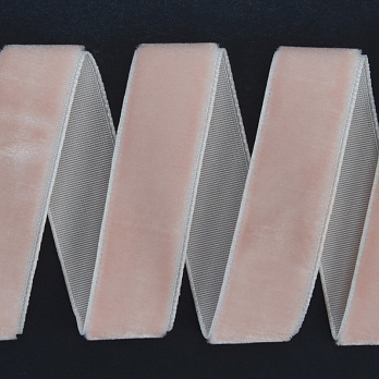 Стрічка оксамитова, 15 мм, Персикова (LEN-061438)