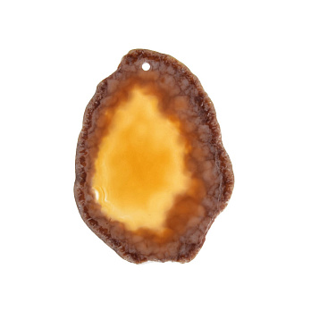 Срез Агата, Красно-коричневый, 59х43 мм (POD-011968)