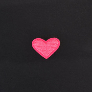 Термоаплікація Сердечко рожеве, 2,5х2 см (APL-060037)