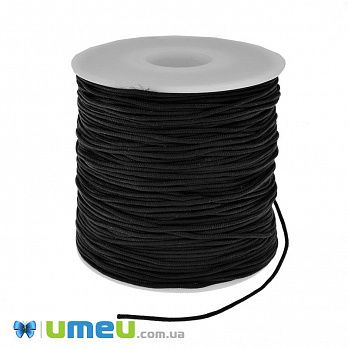 Нейлоновый шнур (для браслетов Шамбала), 0,8 мм, Черный (LEN-047092)