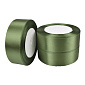 Атласная лента, 30 мм, Оливковая (LEN-061097)