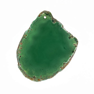 Срез Агата, Зеленый, 67х53 мм (POD-009325)