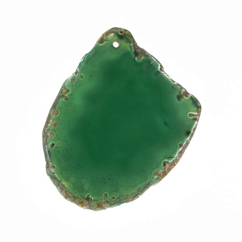 Срез Агата, Зеленый, 67х53 мм (POD-009325)