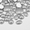 Кабошоны пластиковые, Микс серебристый (KAB-060982)