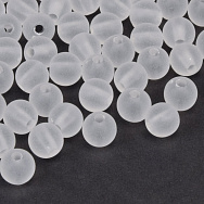 Бусины для сумок ОПТ, Акриловые матовые, Круглые, 8 мм, Белые (BUS-059788)