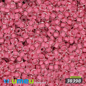 Бісер чеський №608 / 38398, Рожевий темний, Прокрашенний, 10/0 (BIS-003887)