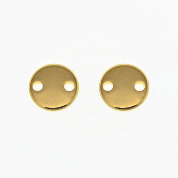 Конектори з нерж. сталі Круглі, 8 мм, Золото (STL-061423)