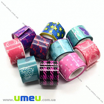 Декоративний скотч, Мікс, 12 мм (DIF-021178)