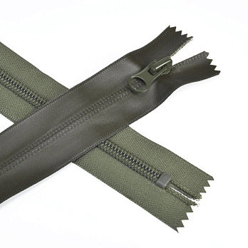 Блискавка спіральна нероз'ємна Водовідштовхувальна, 18 см, Тип 7, Хакі (ZIP-060472)