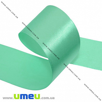 Атласна стрічка, 40 мм, Бірюзова (LEN-014951)