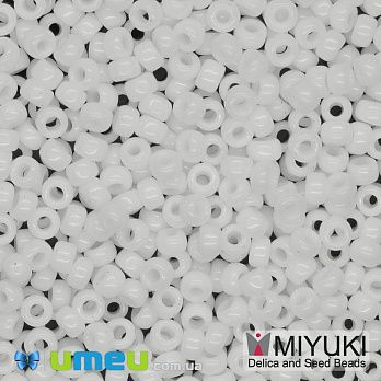 Бісер японський Miyuki круглий RR 8/0 №402, Білий (BIS-045943)