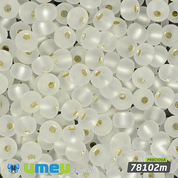 Бісер чеський 4/0, №78102m, Сріблястий, Блискучий матовий (BIS-034272)