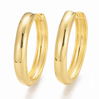 Серьги-кольца Huggie Позолота 18 kt, 30х29х5 мм (OSN-053105)