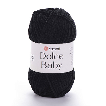 Пряжа YarnArt Dolce Baby 50 г, 85 м, Чорна 742 (YAR-061633)
