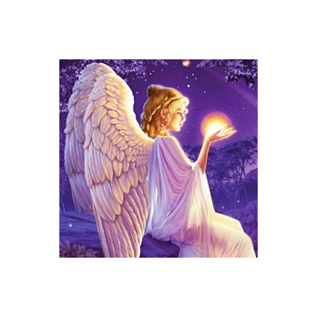 Набор алмазной живописи на подрамнике 30х30 см, Ангел-хранитель (SXM-052417)