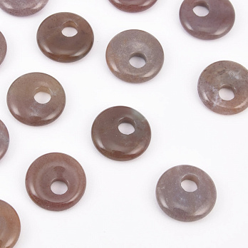 Підвіска Кругла, Натур. камінь Агат індійський, 14 мм (POD-057964)