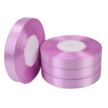 Атласна стрічка, 12 мм, Бузкова (LEN-052746)