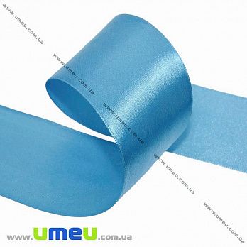 [Архів] Атласна стрічка, 40 мм, Блакитна (LEN-033638)