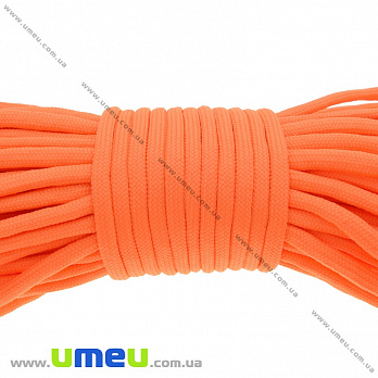 Шнур паракорд семижильный 4 мм, Оранжевый яркий, 1 м (LEN-035018)