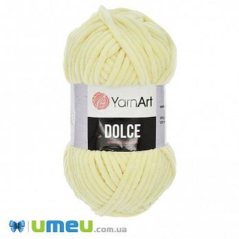 Пряжа YarnArt Dolce 100 г, 120 м, Желтая светлая 783, 1 моток (YAR-043644)