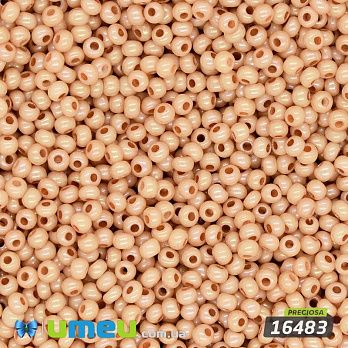 Бісер чеський №804/16483, Бежевий, Перламутровий, 10/0 (BIS-043922)
