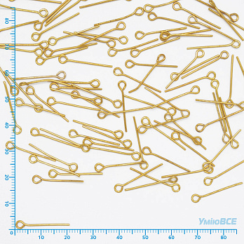 Булавки, Золото, 2,0 см, 0,7 мм, уп (5 г) (PIN-056166)