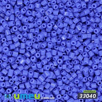 Бісер чеський Рубка 11/0, №33040, Синій натуральний (BIS-044064)
