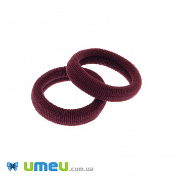 Резинка для волосся мікрофібра, 30 мм, Бордова (OSN-041608)