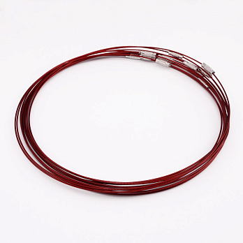 Основа для кольє Чокер, Червона, 44 см (OSN-000650)