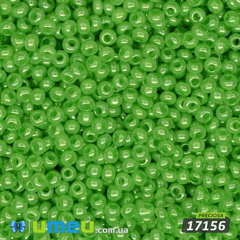 Бісер чеський №503 / 17156, Салатовий, Перламутровий, 10/0 (BIS-003835)