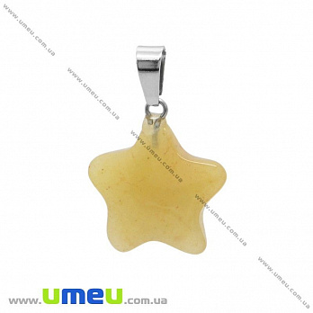Підвіска з натурального каменю Зірка, Агат, 24х22 мм (POD-031868)