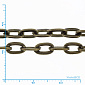 Ланцюг, Антична бронза, 6,5х4 мм (ZEP-056051)