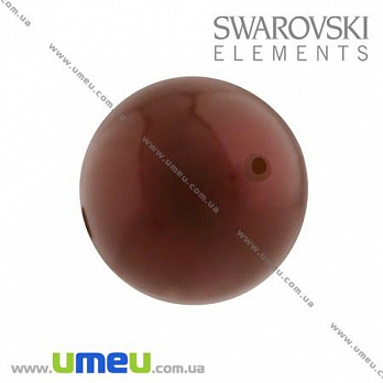 Бусина Swarovski 5810 Maroon Pearl, 10 мм, 1 шт (BUS-005679)